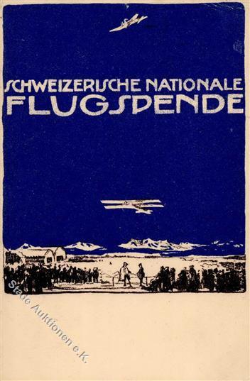 Flugereignis Schweiz Nationale Flugspende 1913 I-II Aviation - Aviatori