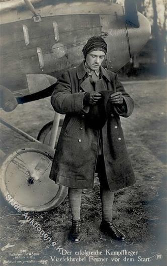 Sanke Piloten Nr. 510 Festner Vizefeldwebel Foto-Karte I- - Aviatori