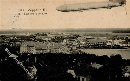 Zeppelin Dahlem (1000) 1910 I-II (fleckig) Dirigeable - Luchtschepen