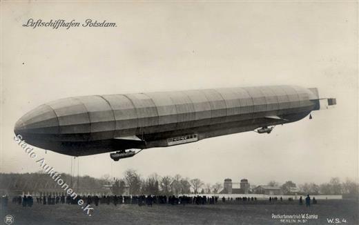 Zeppelin Luftschiffhafen Potsdam Sanke  Foto AK I-II Dirigeable - Luchtschepen