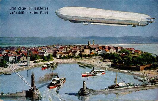 Zeppelin TSN-Verlag 920 Künstlerkarte I-II Dirigeable - Dirigibili