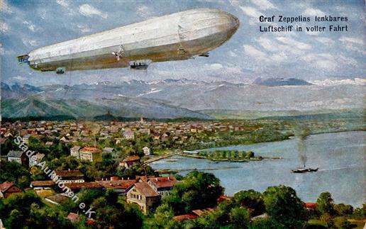 Zeppelin TSN-Verlag 920 Künstlerkarte I-II (Ecke Abgestossen) Dirigeable - Luchtschepen