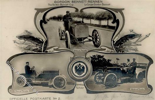 HOMBURG V.d.H. - GORDON-BENNETT-RENNEN 1904 , Offiz. Karte Nr. 2 - MERCEDES! I-II - Turismo