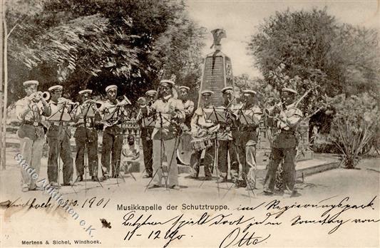 Kolonien Deutsch-Südwestafrika Musikkapelle Der Schutztruppe Stpl. Windhoek 30.3.01 I-II Colonies - Geschiedenis