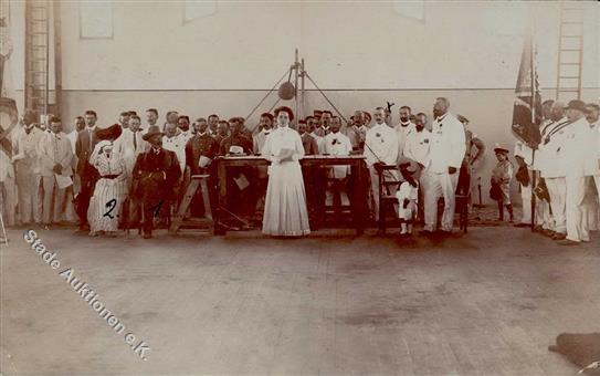 Kolonien Deutsch-Südwestafrika Windhoek Turnhalle Gouverneursehepaar Foto-Karte 1910 I-II Colonies - Storia