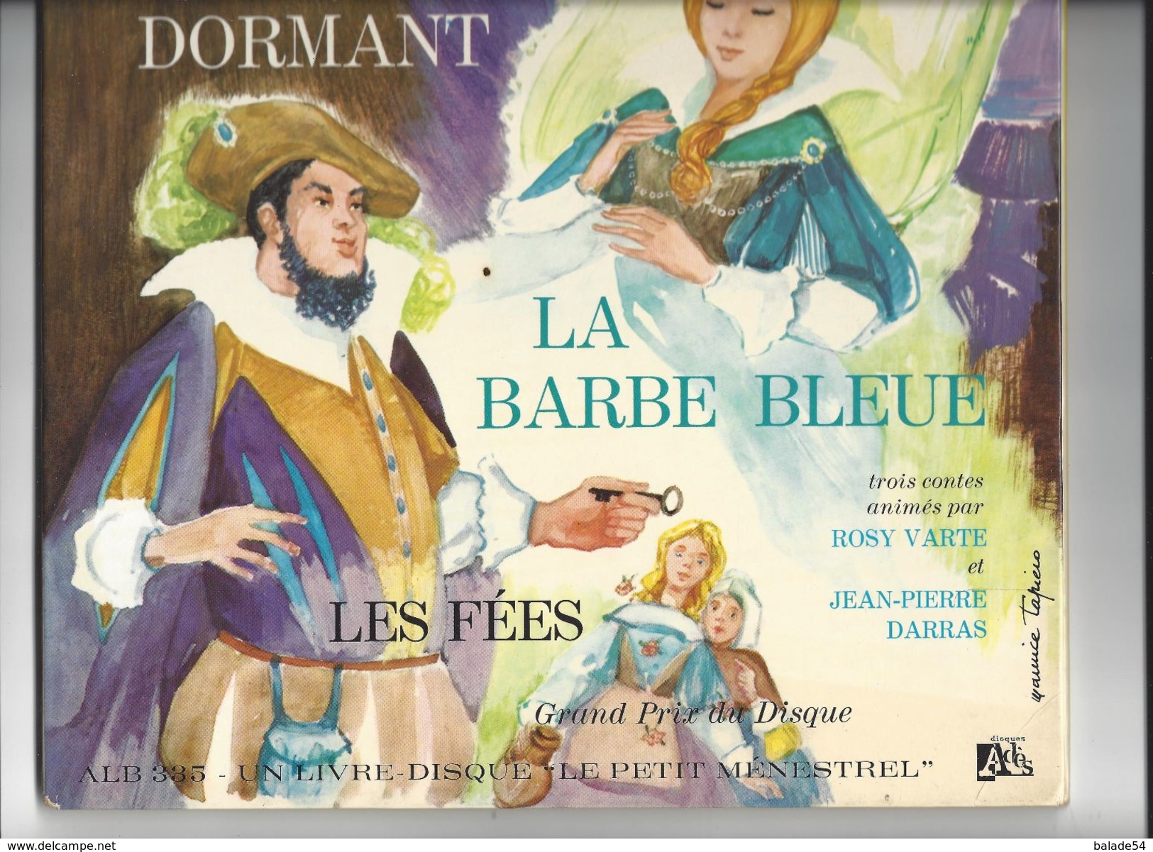 LIVRE - DISQUE "Le Petit Ménestrel" La Belle Au Bois Dormant / La Barbe Bleue / Les Fées Volume 1 - 1973 - Niños