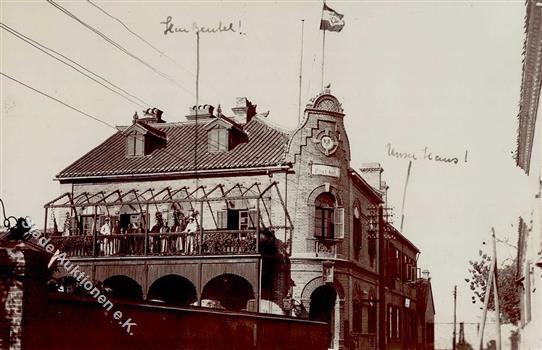 Kolonien Kiautschou Tschifu Deutsches Postamt Stpl. Tschifu 28.4.12 Foto-Karte I-II Colonies - Storia