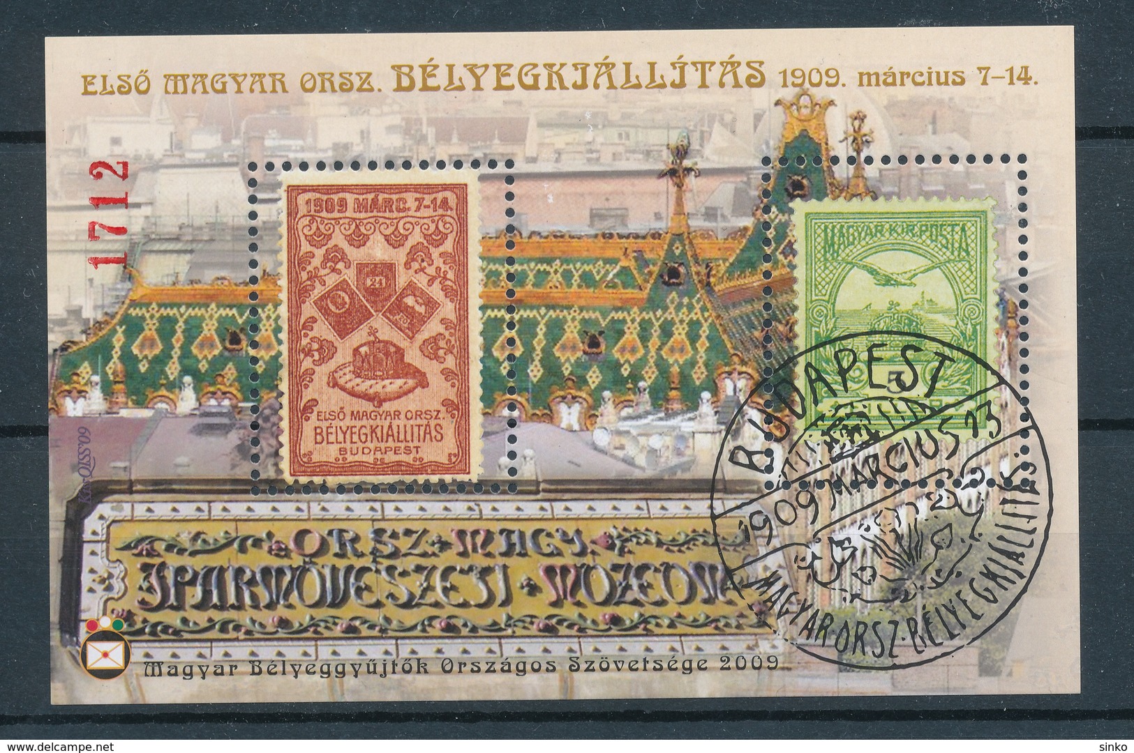 2009. For The 100 Anniversary Of The First Stamp Exhibition - Commemorative Sheet - Commemorative Sheets