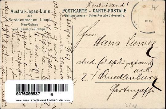 Kolonien Deutsch Neuguinea Eingeborene Von Bogadjim 1907 I-II (Marke Entfernt) Colonies - Storia