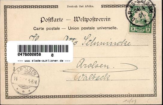 Kolonien Deutsch Ostafrika Dar-es-Salaam 1901 I-II Colonies - Geschiedenis