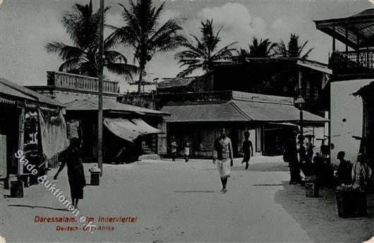 Kolonien Deutsch Ostafrika Dar-es-Salaam Inderviertel 1911 I-II (Ecke Abgestossen) Colonies - Geschiedenis