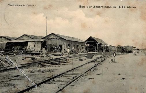 Kolonien Deutsch Ostafrika Dodoma Bau Der Zentralbahn 1912 I-II (fleckig) Colonies - Geschiedenis