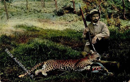 Kolonien Deutsch Ostafrika Erlegter Leopard I-II Colonies - Geschiedenis