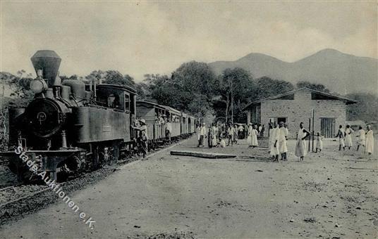 Kolonien Deutsch Ostafrika Mombo Eisenbahn Bahnhof I-II Chemin De Fer Colonies - Storia