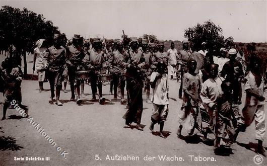 Kolonien Deutsch Ostafrika Tabora Aufziehen Der Wache Foto AK I-II Colonies - Geschiedenis