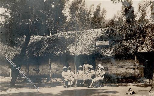 Kolonien Deutsch Ostafrika Wilhelmstal Hotel Zum Kleinen Leutnant Foto AK 1908 II (Mittelbug, Marke Entfernt) Colonies - Geschiedenis