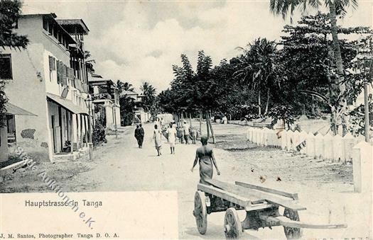 Kolonien Deutsch-Ostafrika Tanga Hauptstrasse Stpl. Tanga 4.5.04 I-II Colonies - Storia