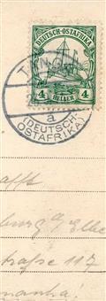 Kolonien Deutsch-Ostafrika Tanga Usambara Eisenbahn Bahnhof Stpl. Tanga 23.9.15 U. Zensurstempel I-II Chemin De Fer Colo - Geschiedenis