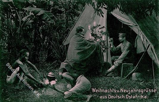 Kolonien Deutsch-Ostafrika Weihnachts U. Neujahrsgrüße Stpl. Dar-es-Salaam 2.12.10 I-II Colonies - Geschiedenis