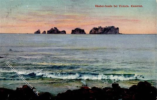 Kolonien Kamerun Räuber Inseln Bei Victoria Stpl. Buea 8.1.10 I-II Colonies - Geschiedenis