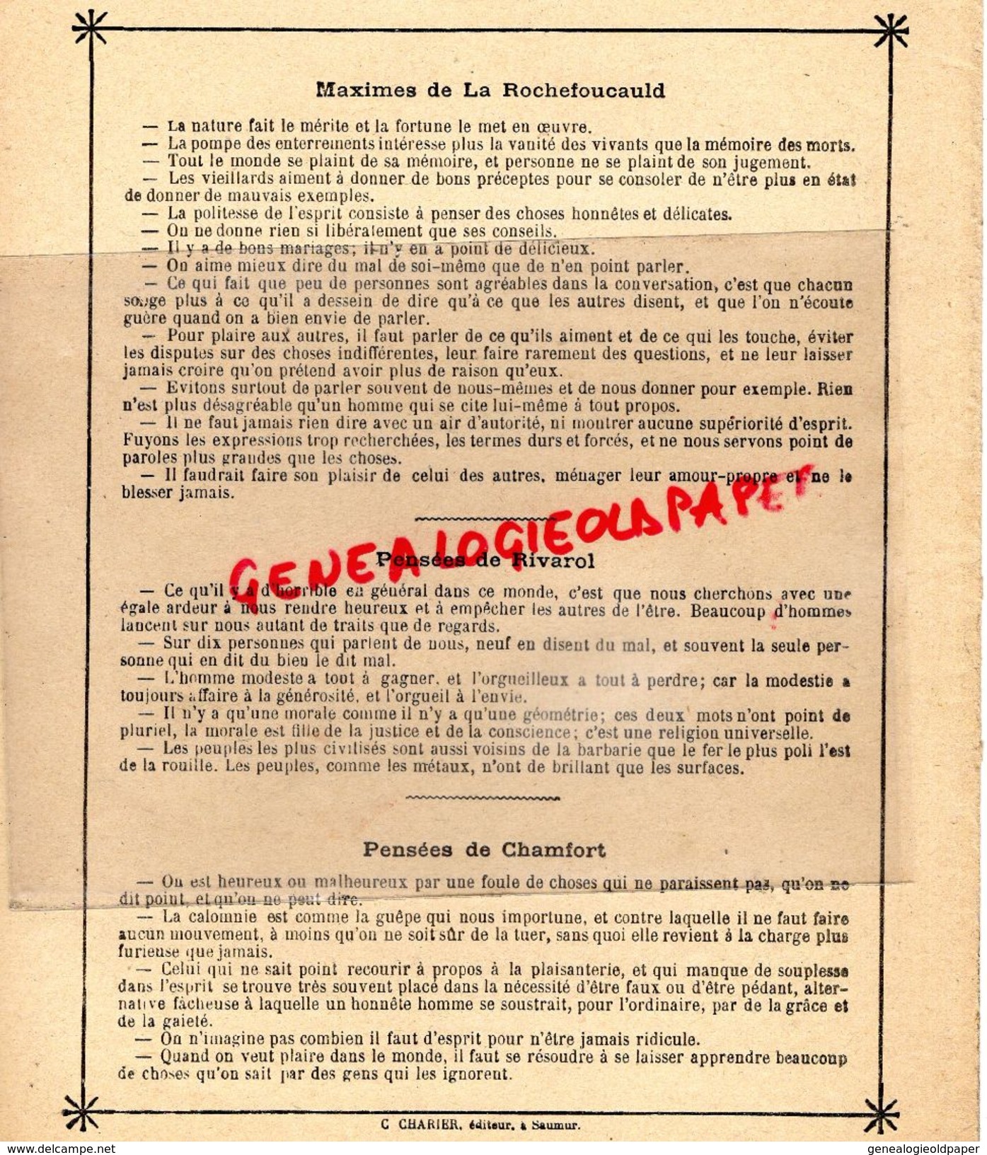 PROTEGE CAHIER- LES ANNALES DE LA REVOLUTION-1789-1799- ARRESTATION ROBESPIERRE-FIN DE LA CONVENTION -CHARIER SAUMUR - Colecciones & Series