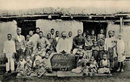 Kolonien Togo Akpafu Erste Schule 1899 I-II Colonies - Geschiedenis