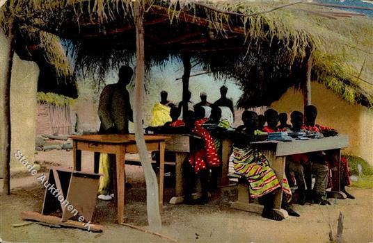 Kolonien Togo Schulhütte Im Hinterland I-II Colonies - Geschiedenis