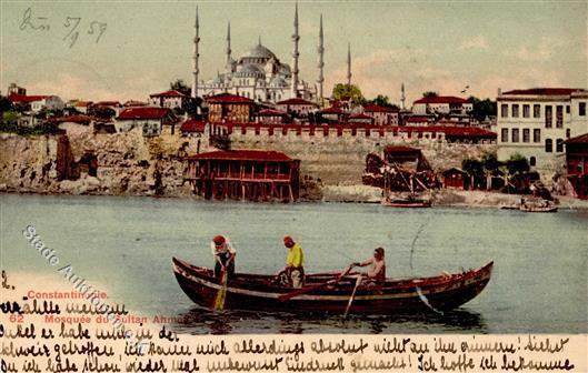 Deutsche Post Türkei Constantinopel Mosquuee Du Sultan Ahmed Stpl. Constantinopel 7.12.03 I-II - Storia