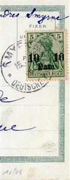 Deutsche Post Türkei Constantinopel Würdenträger Stpl. Smyrna 15.8.06 I-II (Ecke Abgestossen) - Storia