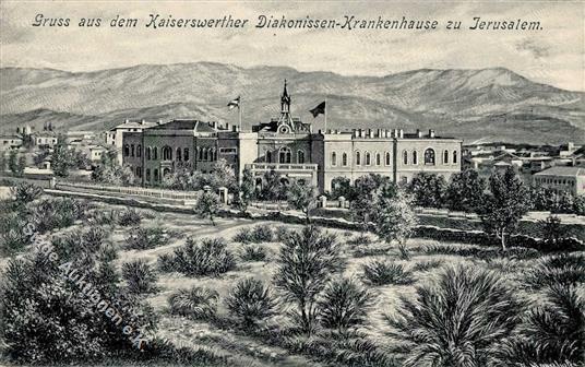 Kolonien Deutsche Post Türkei Jerusalem Kaiserswerther Diakonissen Krankenhaus 1915 I-II Colonies - Storia