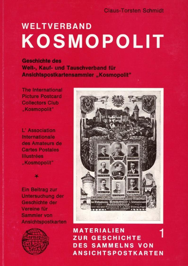 AK-Geschichte Buch Weltverband Kosmopolit Geschichte Des Welt- Kauf- U. Tauschverband Für Ansichtspostkartensammler Kosm - Storia