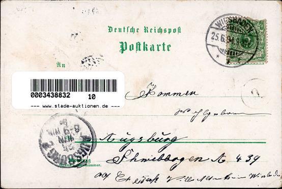 Vorläufer Mainz (6500) 11. Deutsches Bundesschießen Lithographie 1894 I-II - Non Classificati