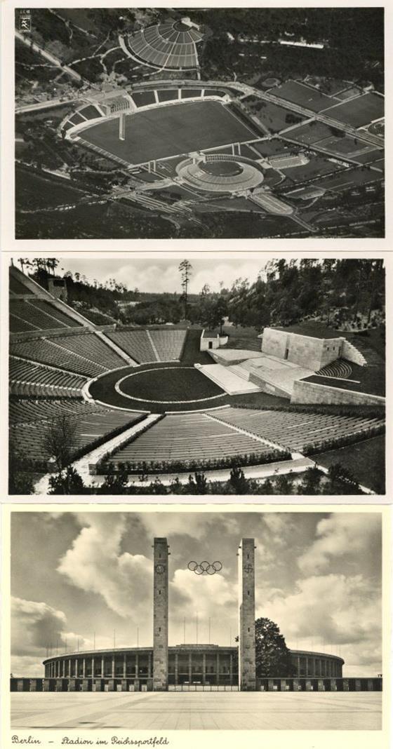 Olympiade 1936 Berlin WK II Reichssportfeld 5 Ansichtskarten Mit Orign. Umschlag I-II - Olympische Spelen