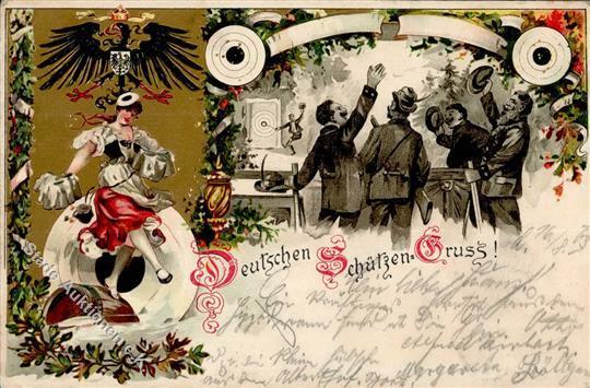 Schützen Präge-Lithographie 1903 I-II - Altri & Non Classificati