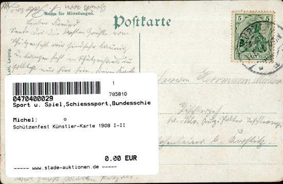 Schützenfest Künstler-Karte 1908 I-II - Altri & Non Classificati