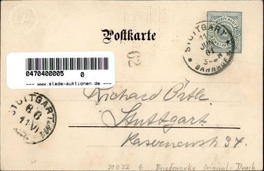 Schützenfest Stuttgart (7000) 400 Jährg. Jubiläum Der Schützengilde Privatganzsache 1901 I-II - Altri & Non Classificati