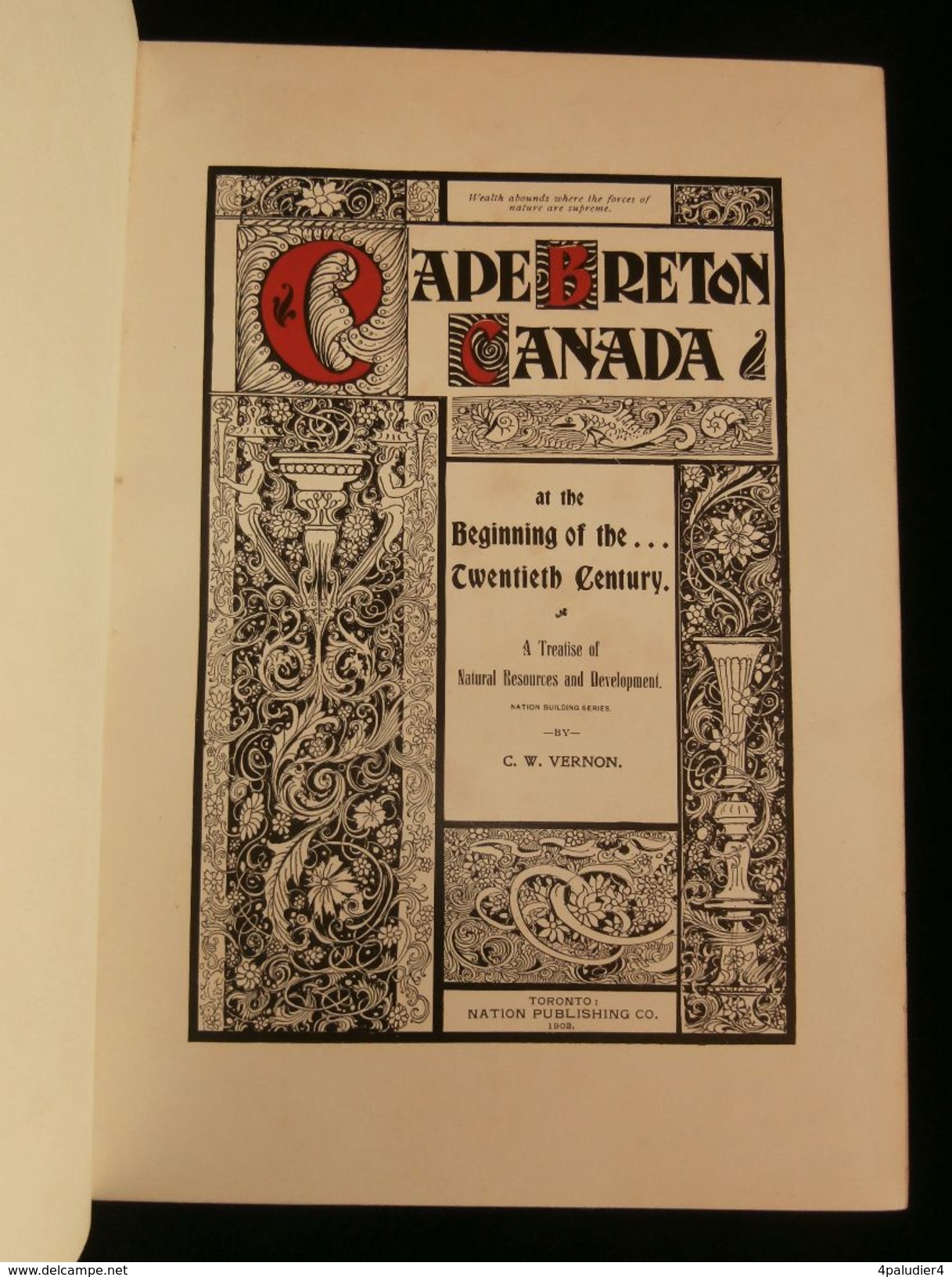 CAPE BRETON CANADA Par C. W. VERNON 1903 - 1900-1949