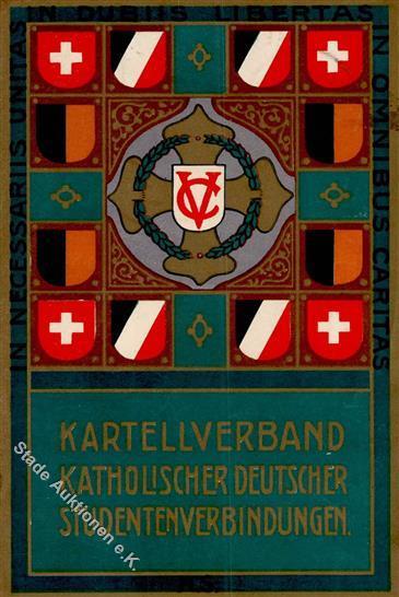 Studentika Augsburg (8900) Kartellverband Katholischer Deutscher Studentenverbindungen 1912 I-II - Non Classificati