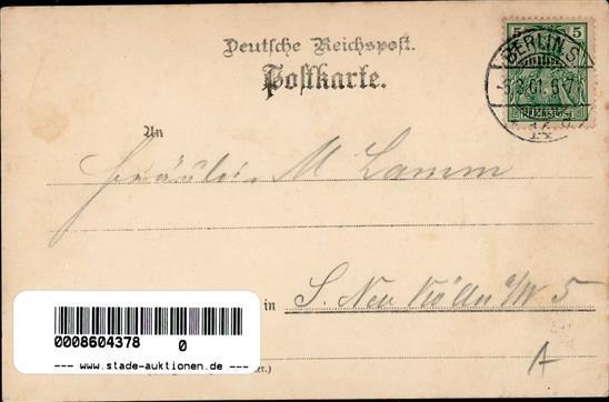 Studentika Berlin (1000) Neo Germania Seis Panier 1901 I-II (fleckig) - Zonder Classificatie