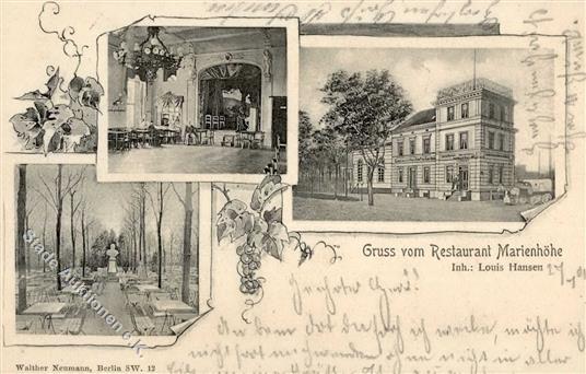 Berlin (1000) Gasthaus Marienhöhe Louis Hansen 1901 II (beschnitten) - Altri & Non Classificati