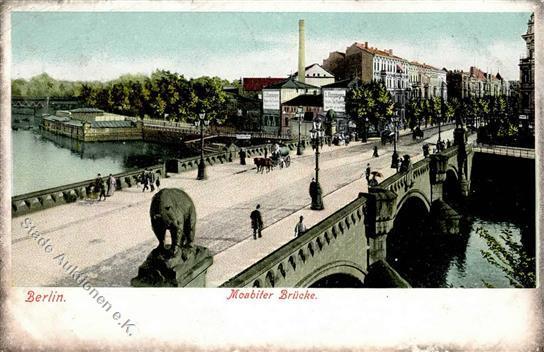 Moabit (1000) Moabiter Brücke 1907 II- (Ecken Abgestoßen, Stauchungen) - Andere & Zonder Classificatie