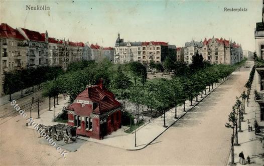 Neukölln (1000) Reuterplatz 1912 I-II (VS/RS Fleckig) - Andere & Zonder Classificatie