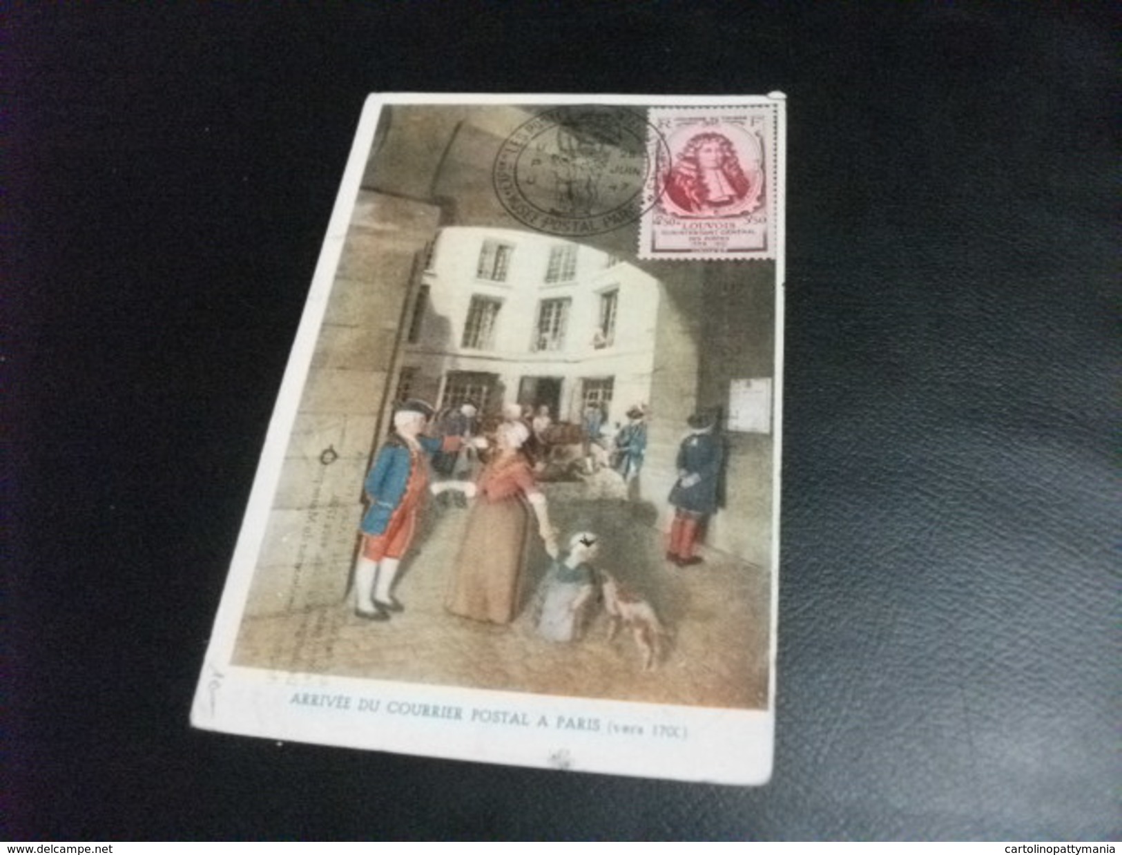 STORIA POSTALE FRANCOBOLLO  FRANCIA  ARRIVEE DU COURRIER POSTAL A PARIS - Poste & Postini