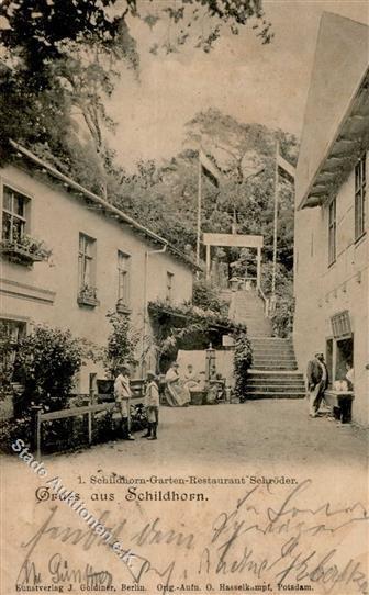 Schildhorn (1000) Gasthaus Schröder 1903 I-II - Andere & Zonder Classificatie