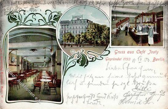Wilmersdorf (1000) Cafe Josty 1903 I- - Andere & Zonder Classificatie