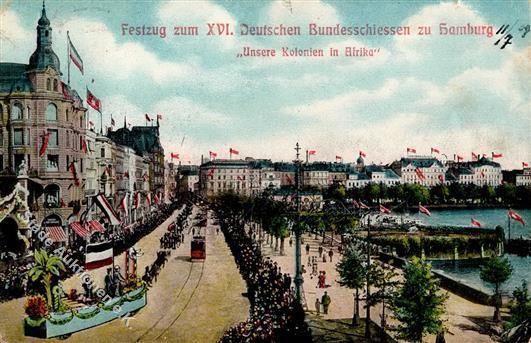 Hamburg (2000) Festzug Zum XVI. Deutschen Bundesschießen 1909 Straßenbahn II (kleine Stauchung) - Andere & Zonder Classificatie