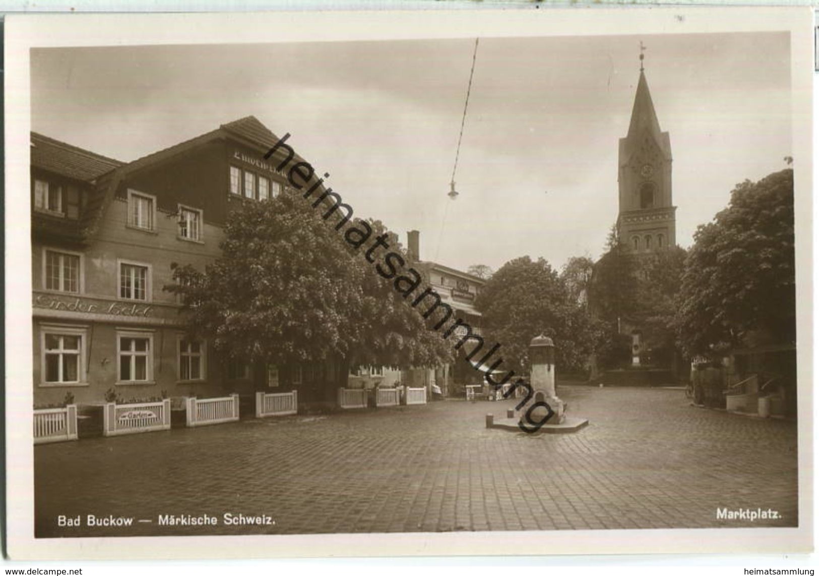 Bad Buckow - Marktplatz - Foto-Ansichtskarte - Verlag Rudolf Lambeck Berlin - Buckow