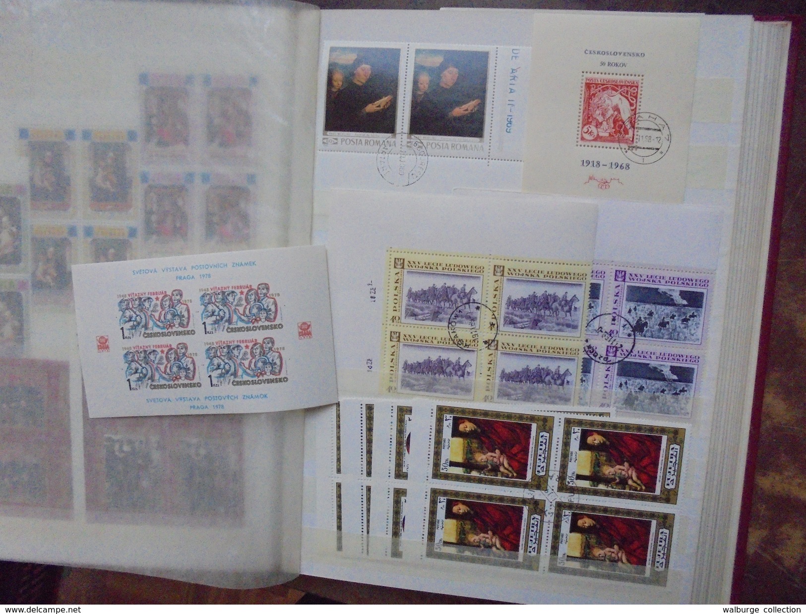 EUROPE/MONDE 267 BLOCS+TIMBRES.TRES BEL ASSORTIMENT ! (1962) 2 KILOS