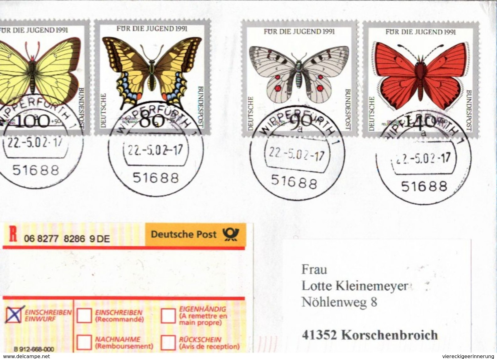 ! Lot of 20 cards + covers Butterfly , Thematik Schmetterlinge