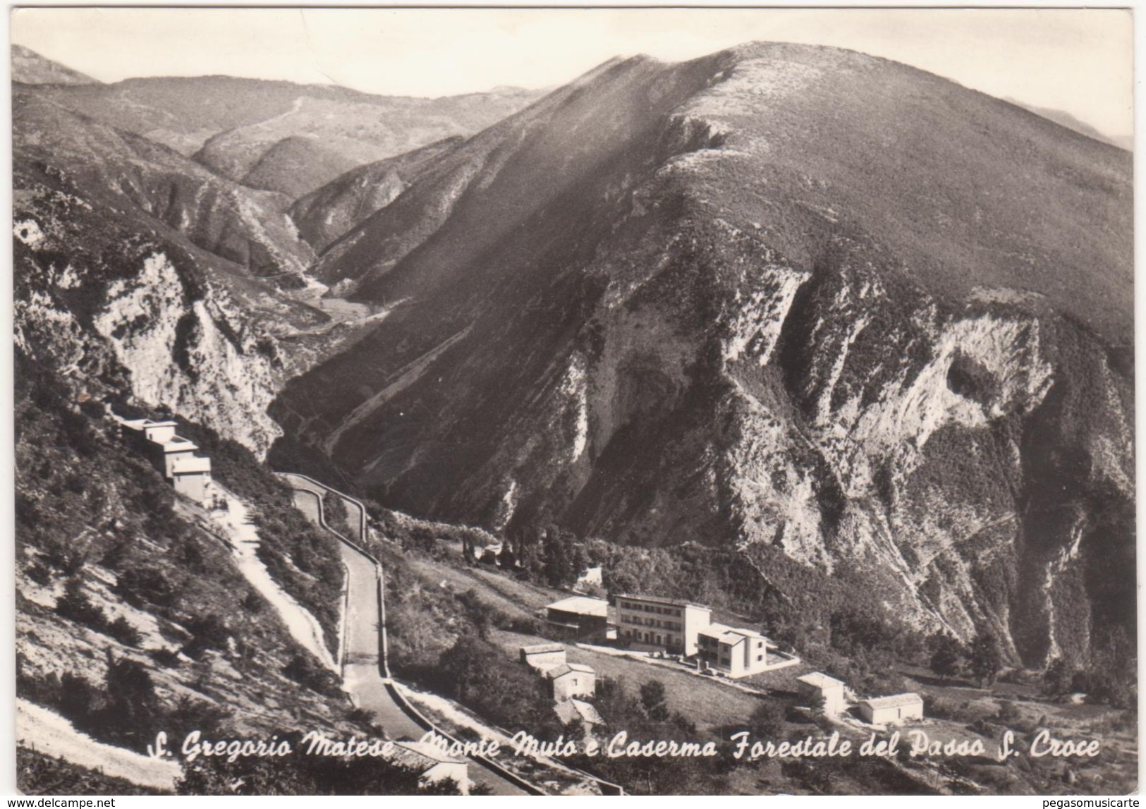 A015 S GREGORIO MATESE CASERTA MONTE MUTO E CASERMA FORESTALE DEL PASS S CROCE 1960 CIRCA - Caserta